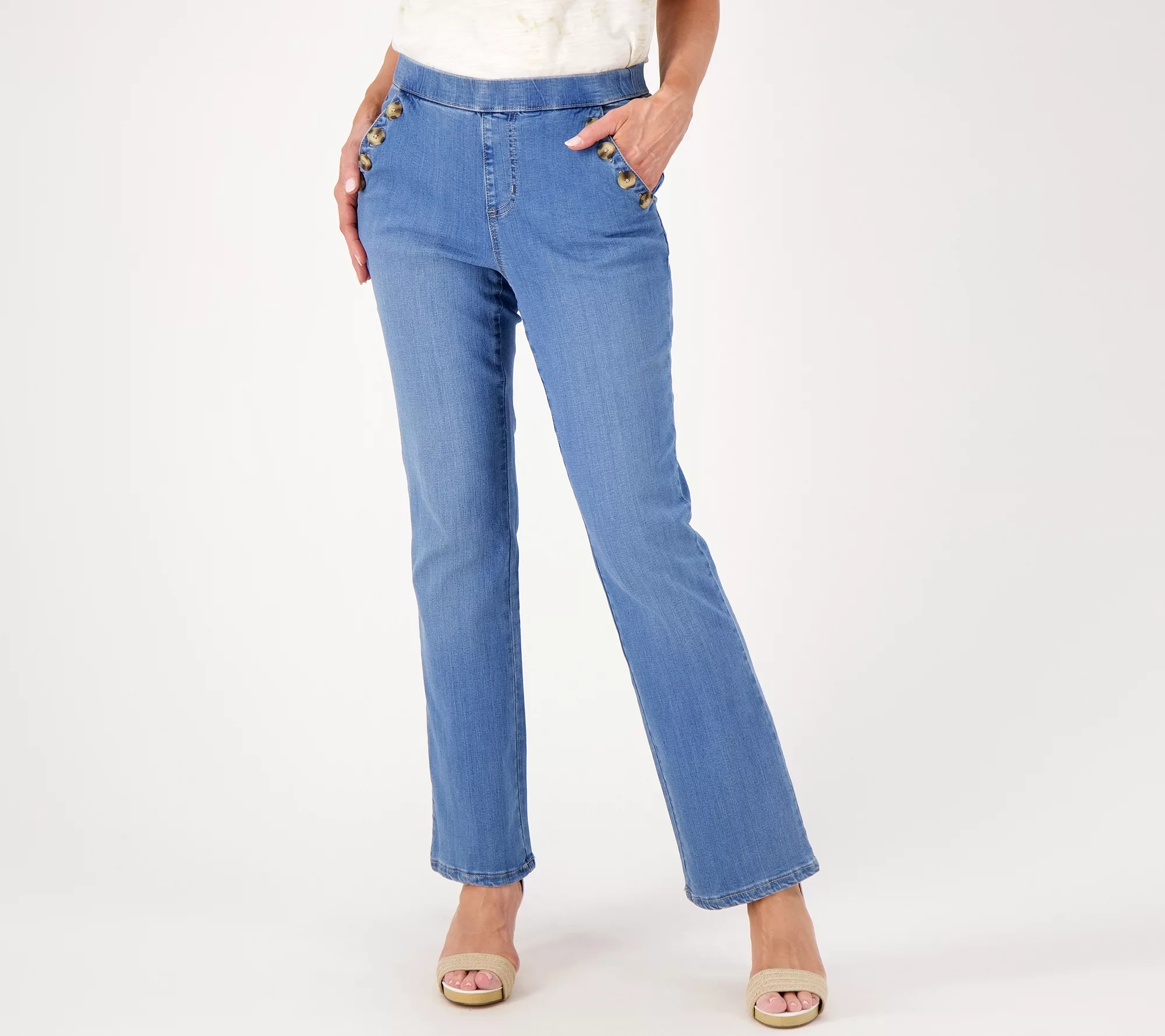 "As Is" Belle by Kim Gravel Regular TripleLuxe Denim Jeans