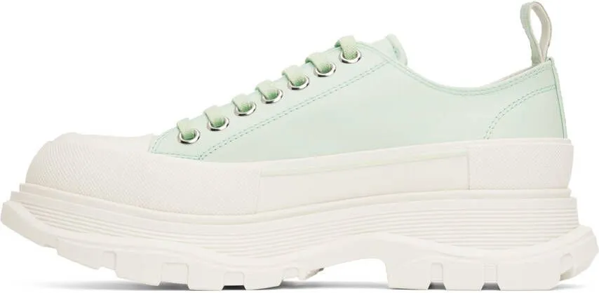 Alexander McQueen Green Graffiti Tread Slick Sneakers