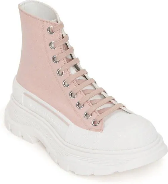 Alexander McQueen Tread Slick high-top sneakers Pink