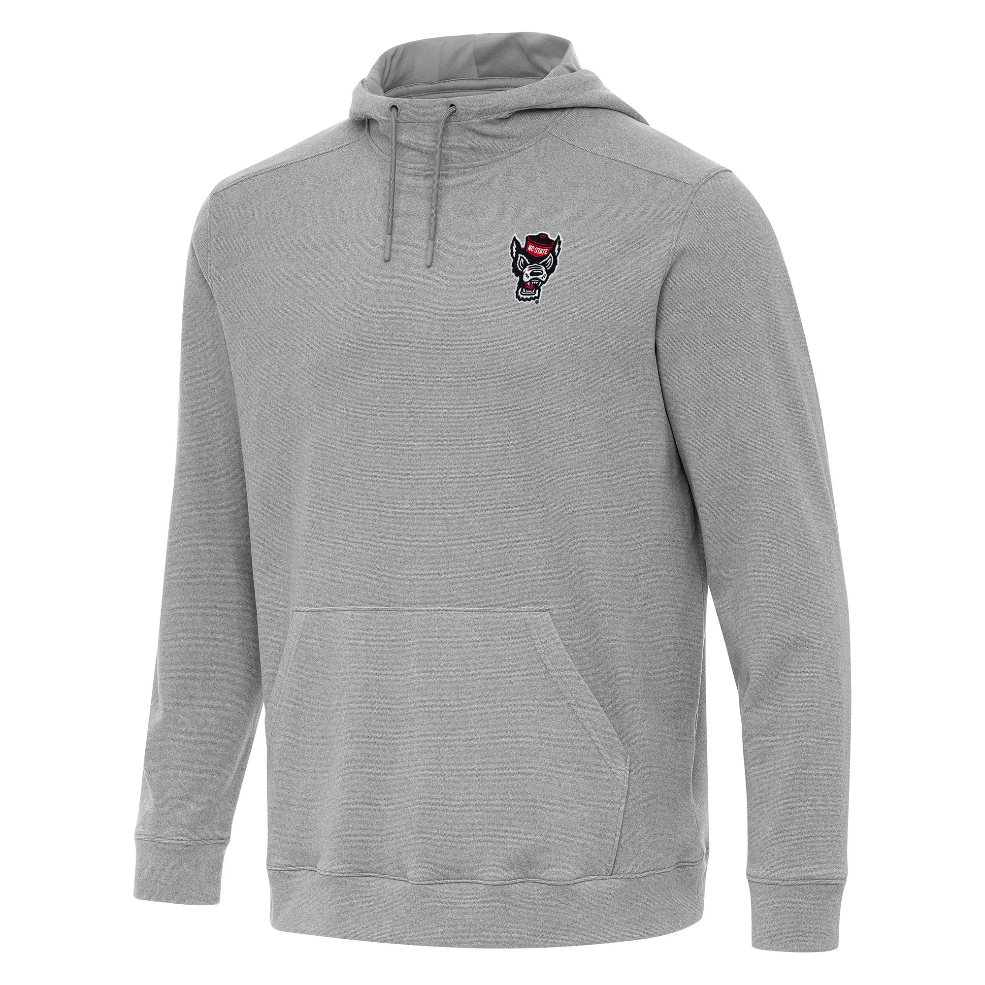 Antigua NC State Wolfpack Heather Gray Cloud Pullover Hoodie