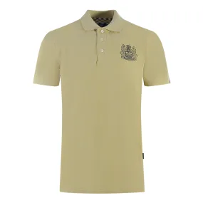 Aquascutum Branded Sleeve Beige Polo Shirt