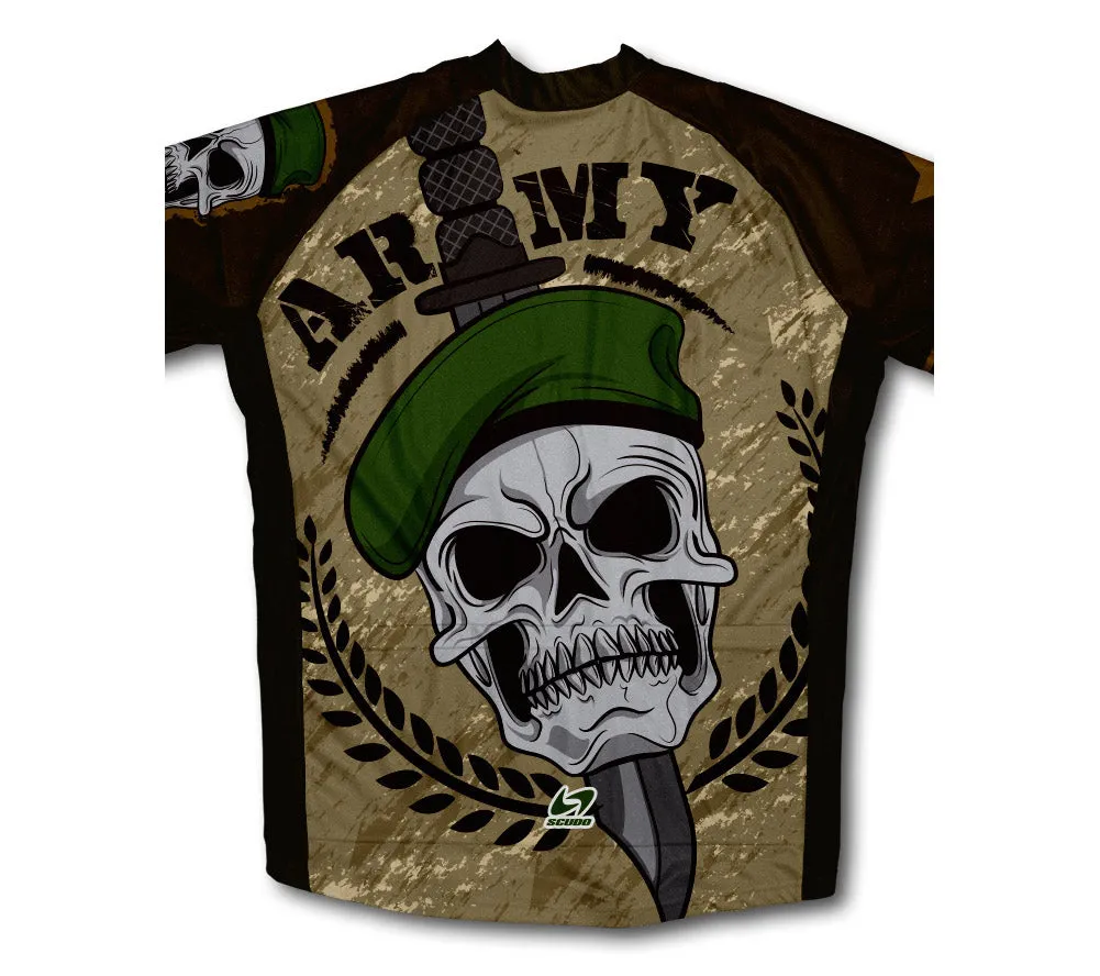 Army Skull Winter Thermal Cycling Jersey