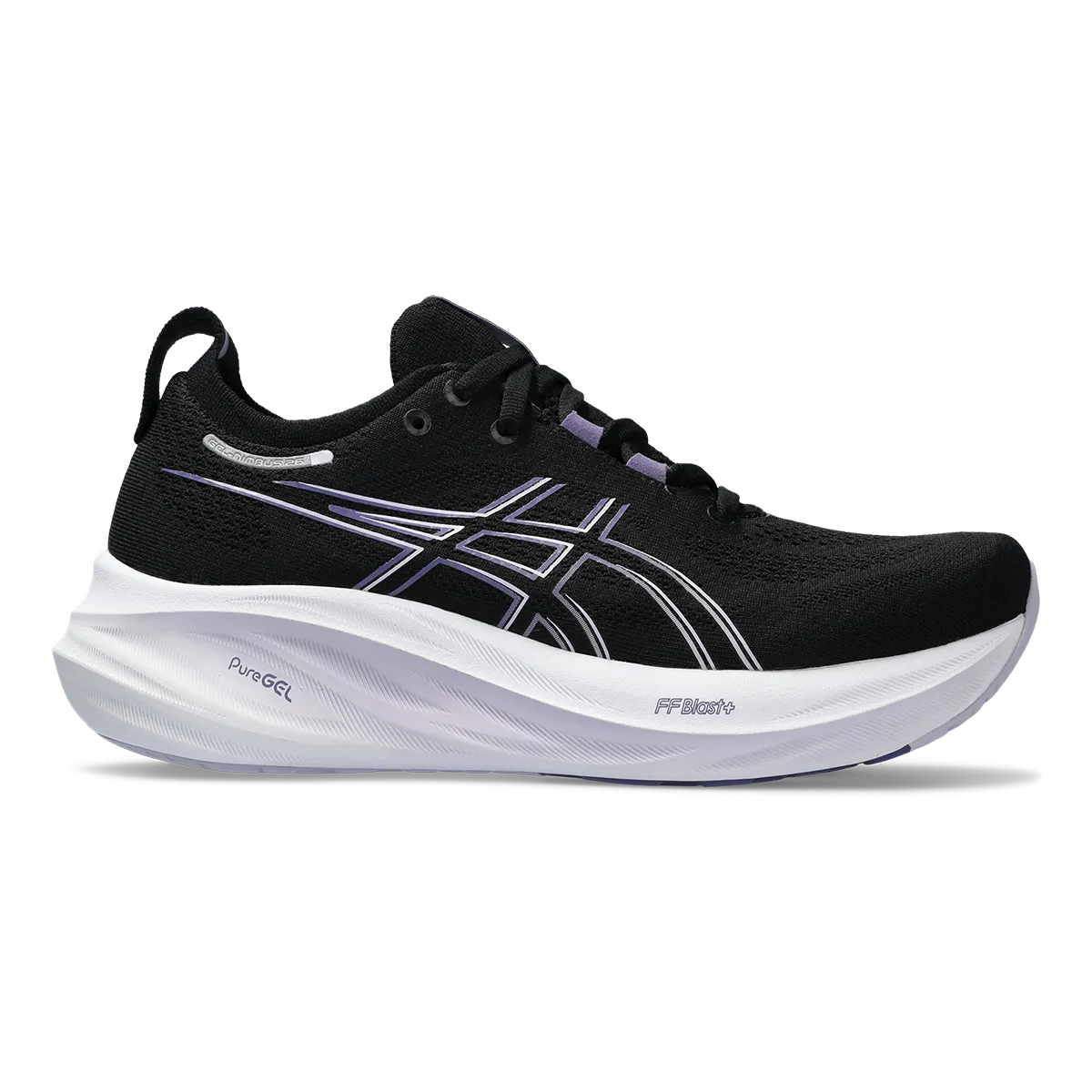 Asics Gel Nimbus 26 - Black - Dusty Purple