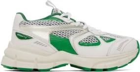 Axel Arigato White & Green Marathon Sneakers