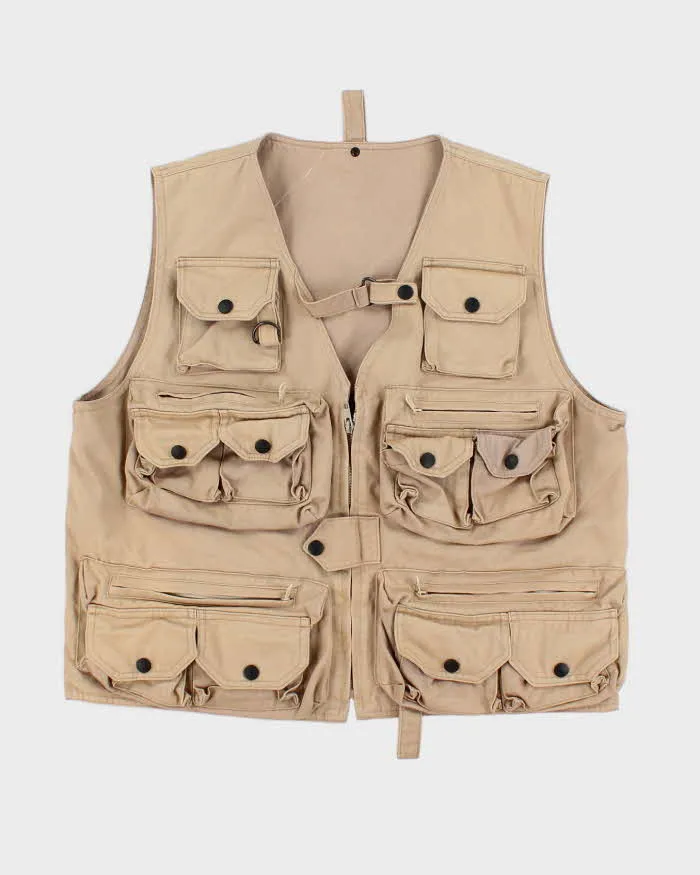 Beige Utility Vest - M