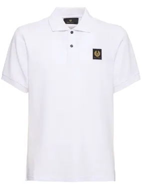 Belstaff   Logo cotton piquet polo 