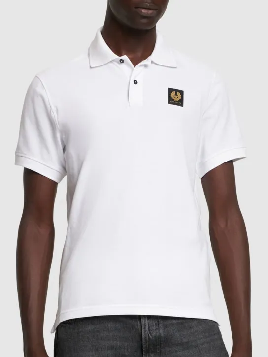 Belstaff   Logo cotton piquet polo 