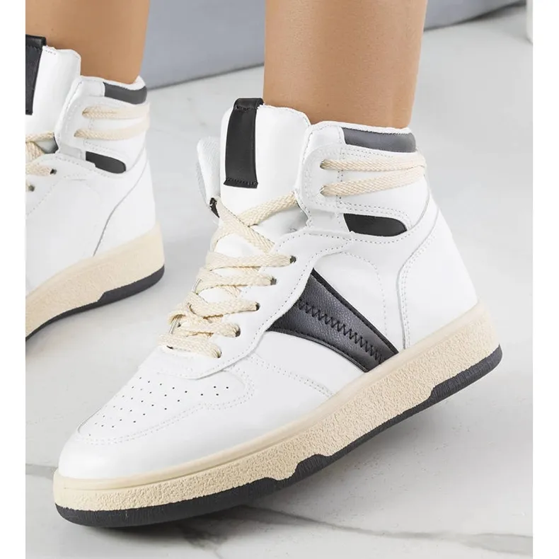 Black and white high-top sneakers from Robin