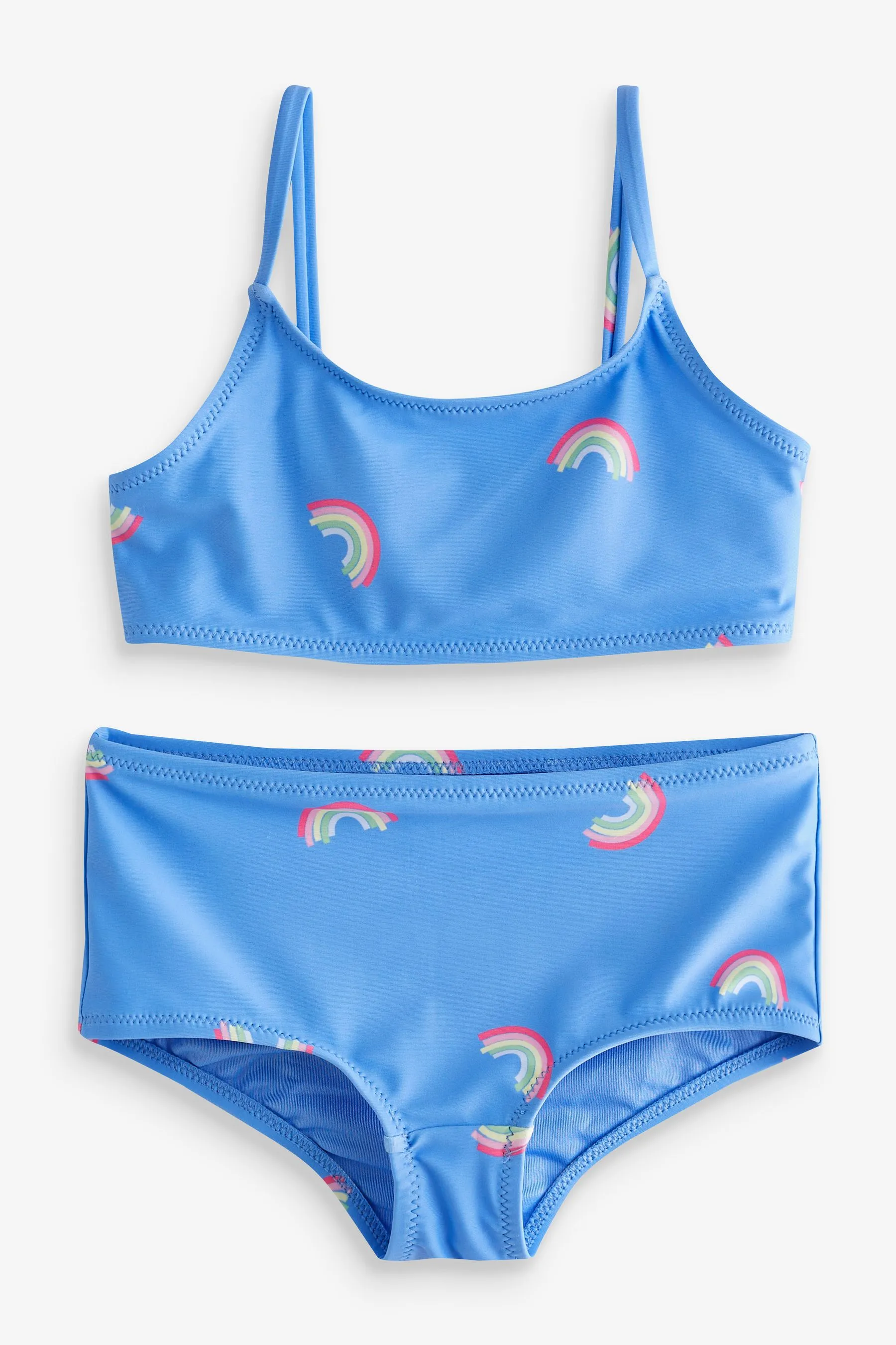 Blue Rainbow Print Bikini (4-12yrs)