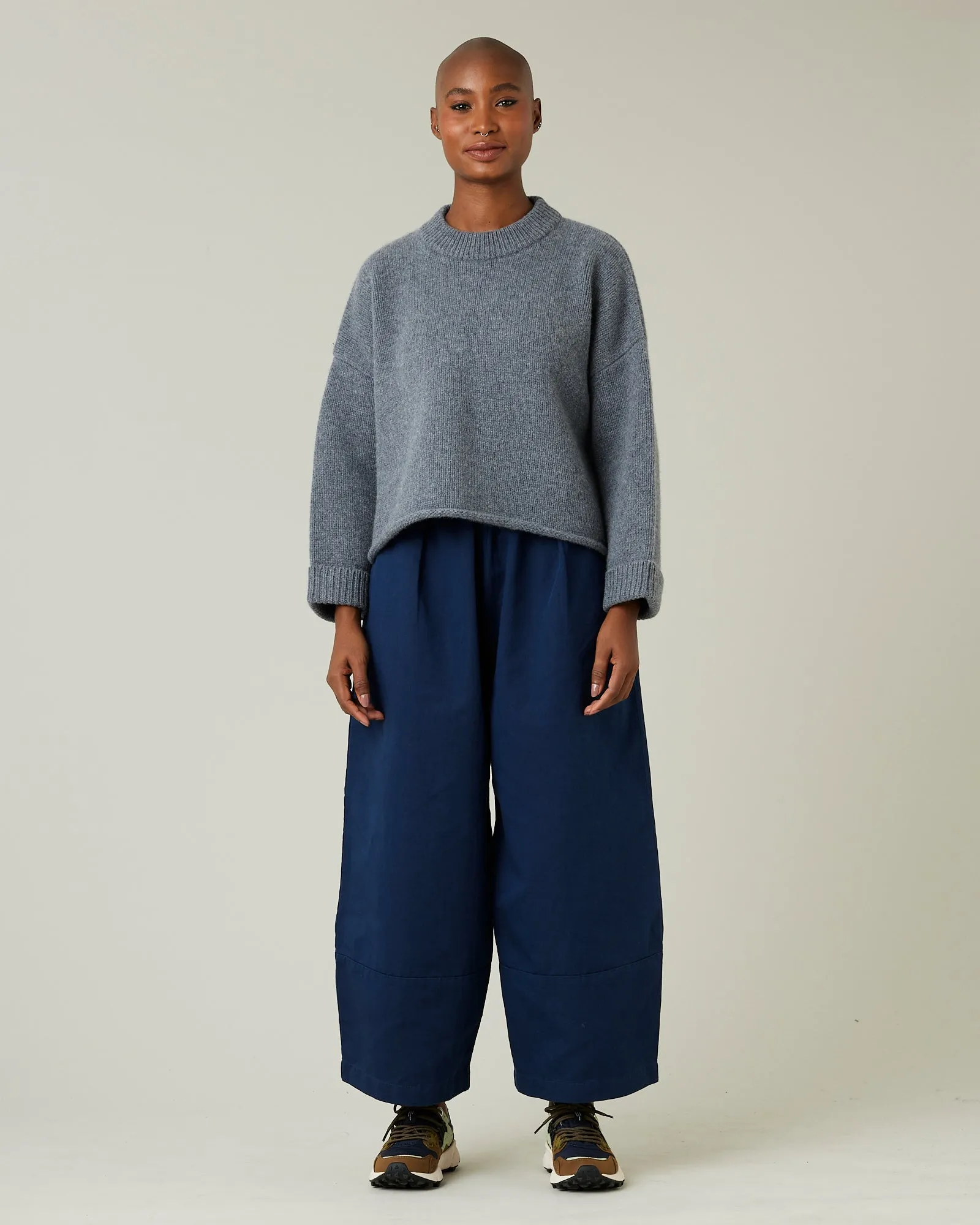 Bobbi Navy Twill Trousers