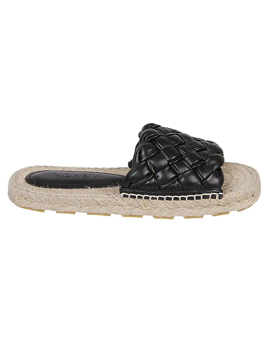 Bottega Veneta    Bottega Veneta Jack Leather Flat Sandals