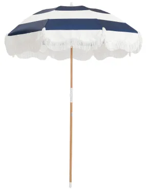 Business & Pleasure - Holiday Beach Umbrella - Navy Capri Stripe