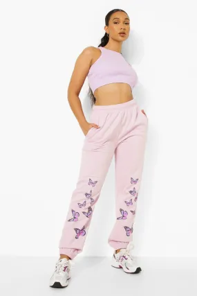 Butterfly Print Joggers