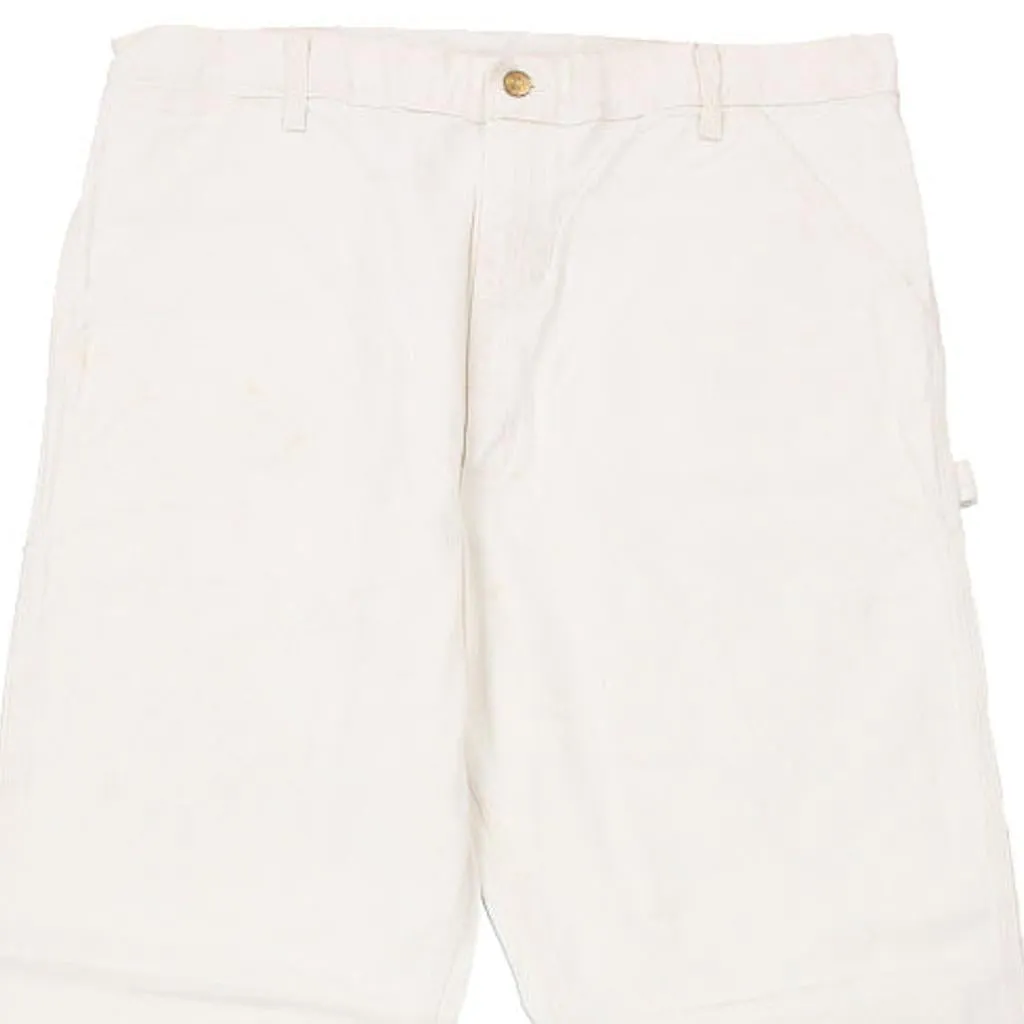 Carhartt Carpenter Trousers - 36W 34L White Cotton