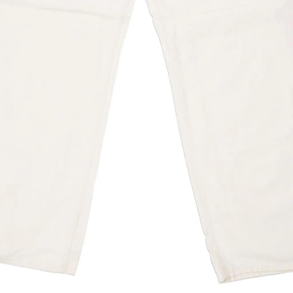 Carhartt Carpenter Trousers - 36W 34L White Cotton