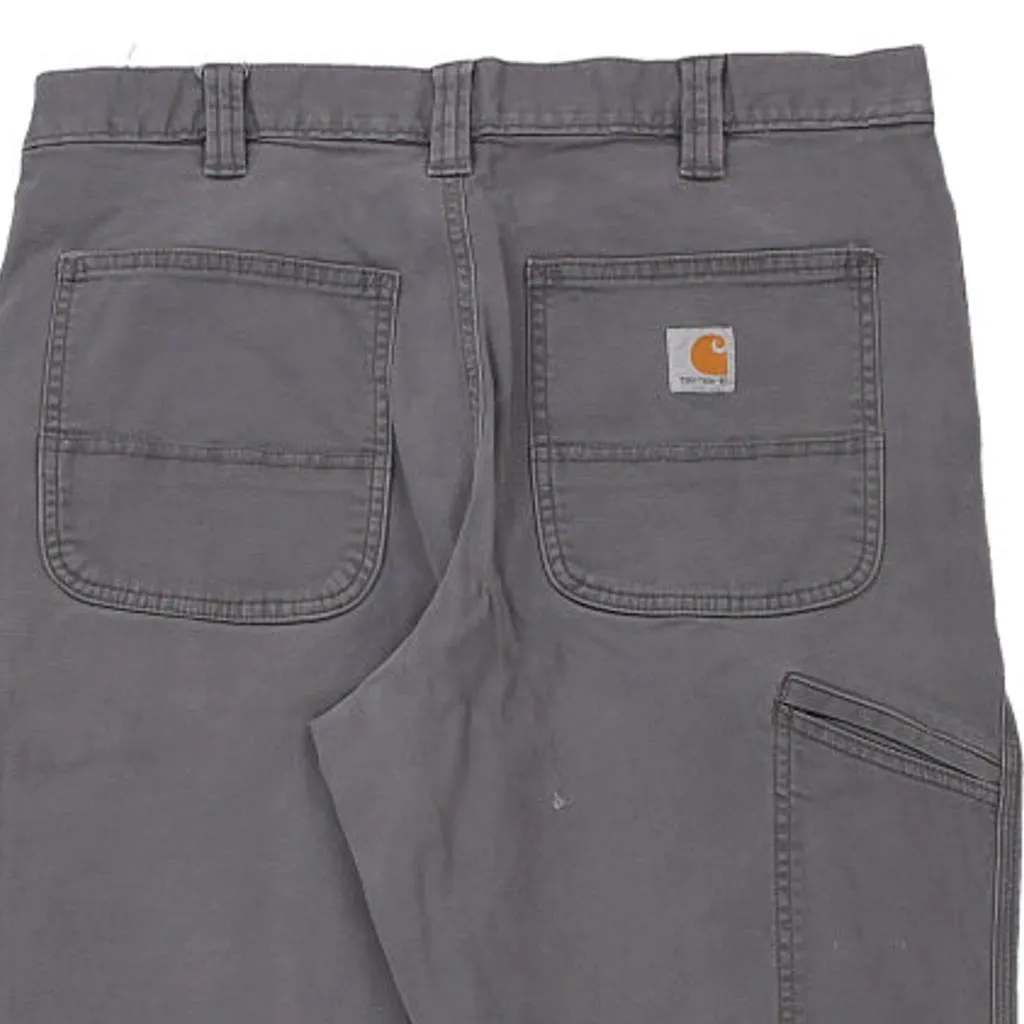 Carhartt Trousers - 34W 32L Grey Cotton