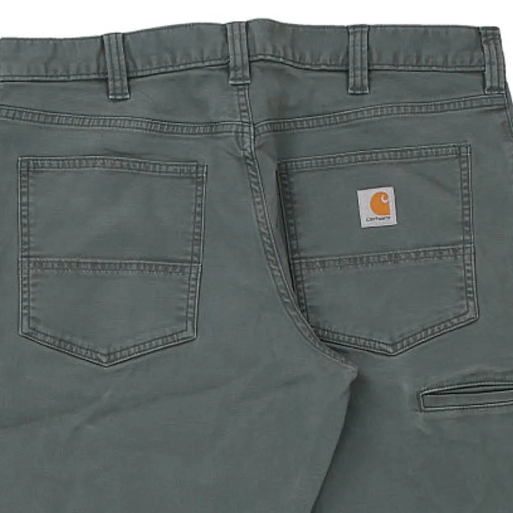 Carhartt Trousers - 35W 30L Grey Cotton