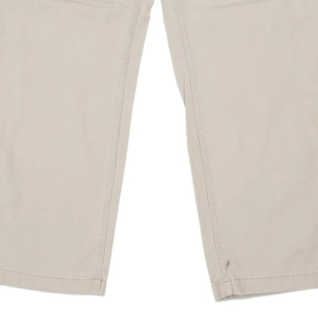 Carhartt Trousers - 38W 34L Beige Cotton