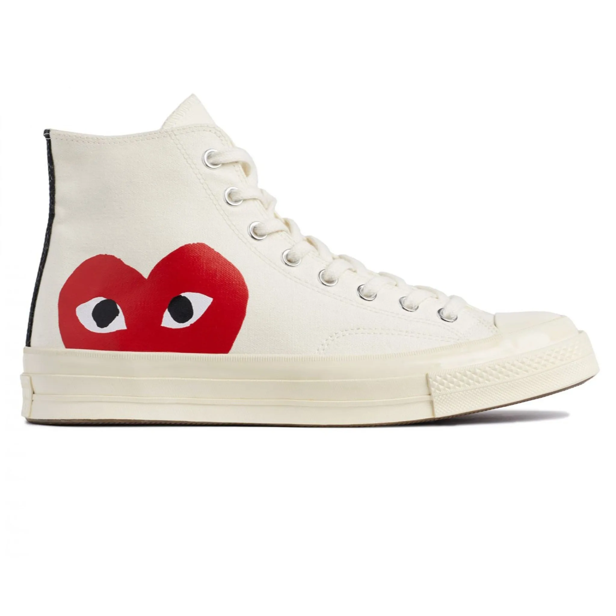 Comme des Garons PLAY Converse Chuck '70 Hi (Off White) P1K112