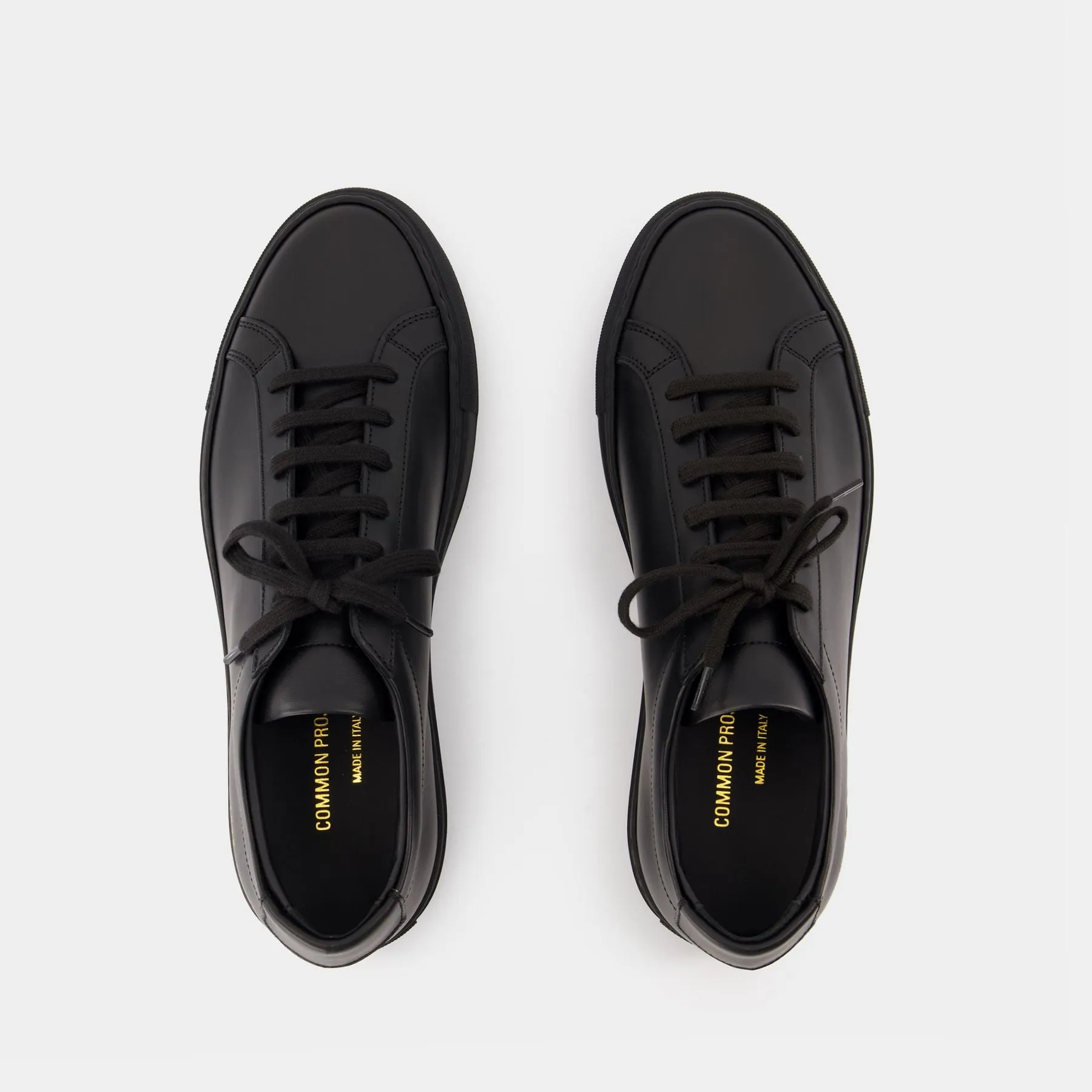 COMMON PROJECTS  Original Achilles Low Sneakers - COMMON PROJECTS - Leather - Black