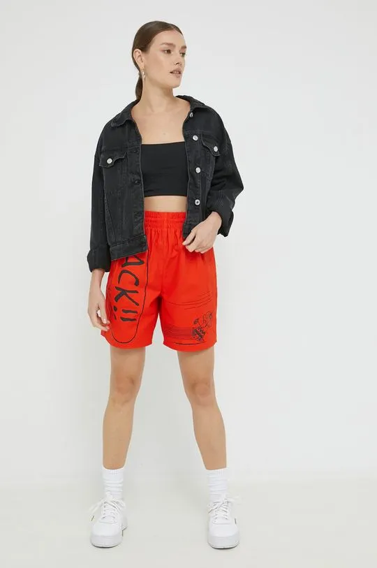 Converse cotton shorts red color