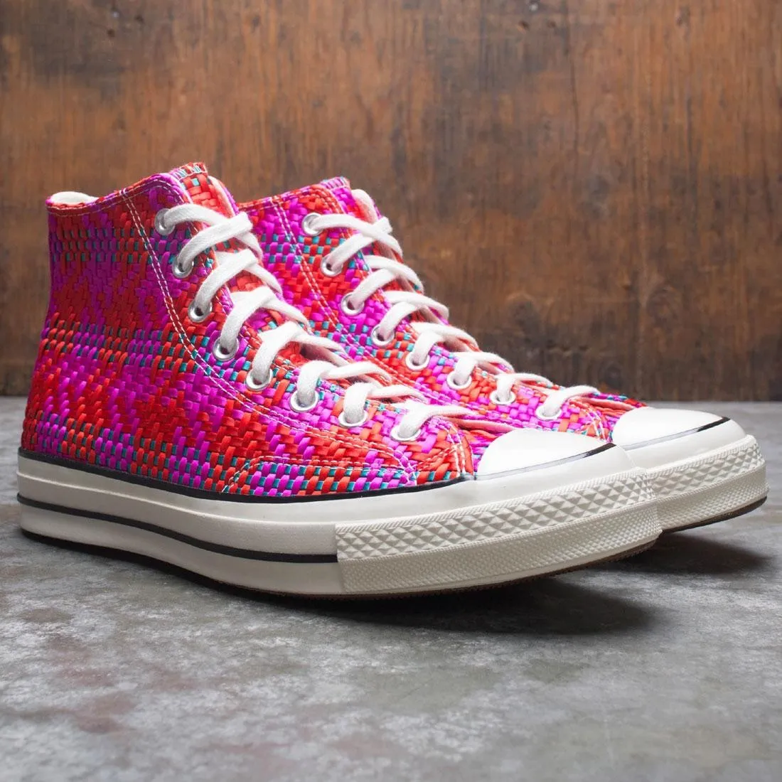 Converse Men Culture Weave Chuck 70 Hi (red / cherry red / pink pop / egret)