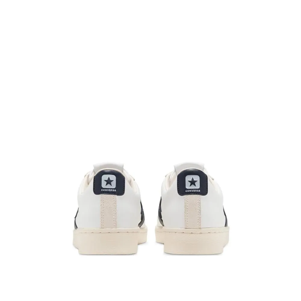 Converse Pro Leather Low Top (White / Navy)