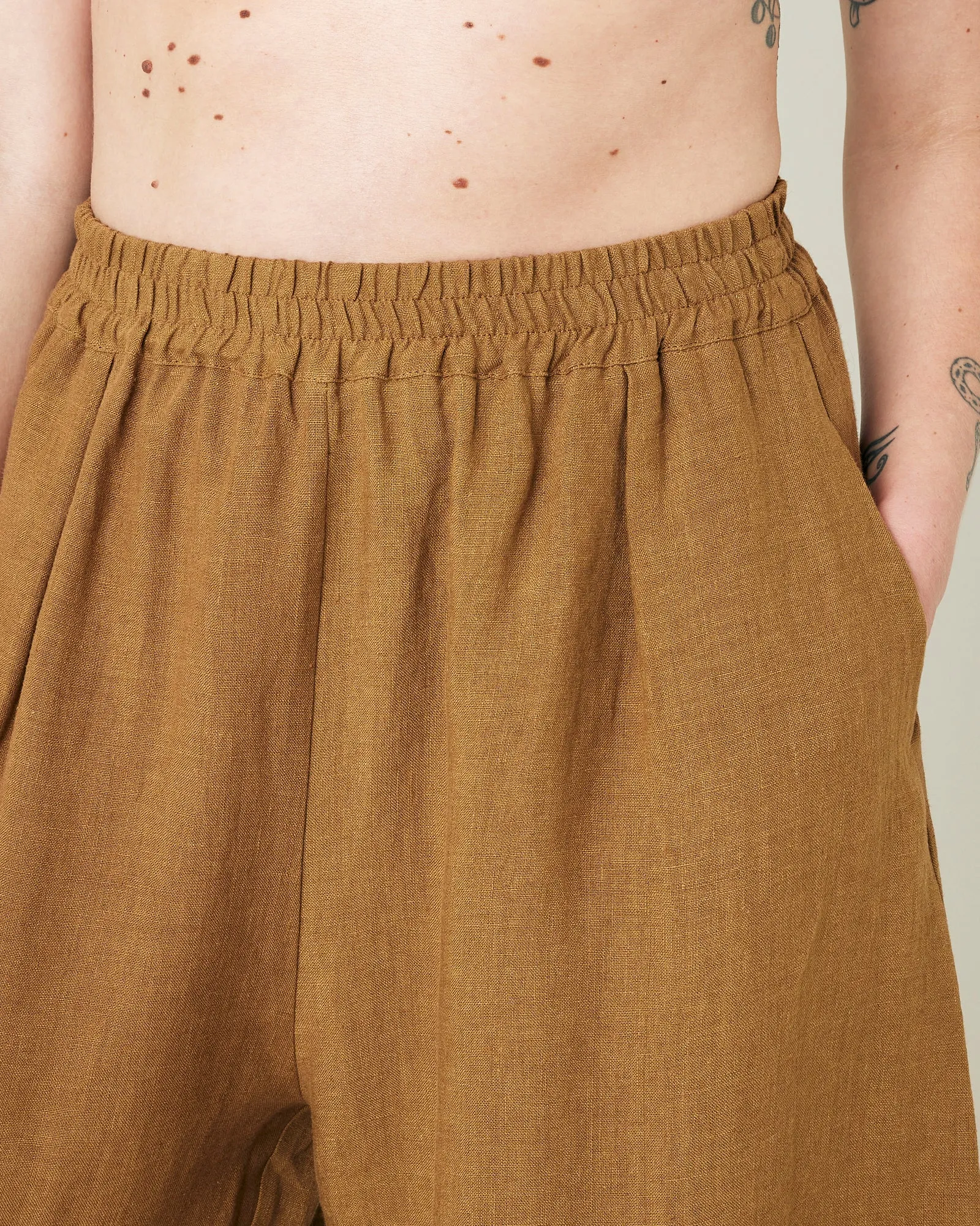 Daisy Bronze Linen Trousers