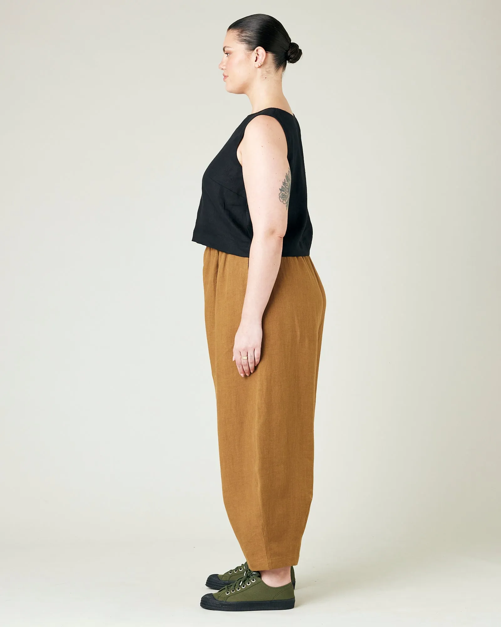 Daisy Bronze Linen Trousers