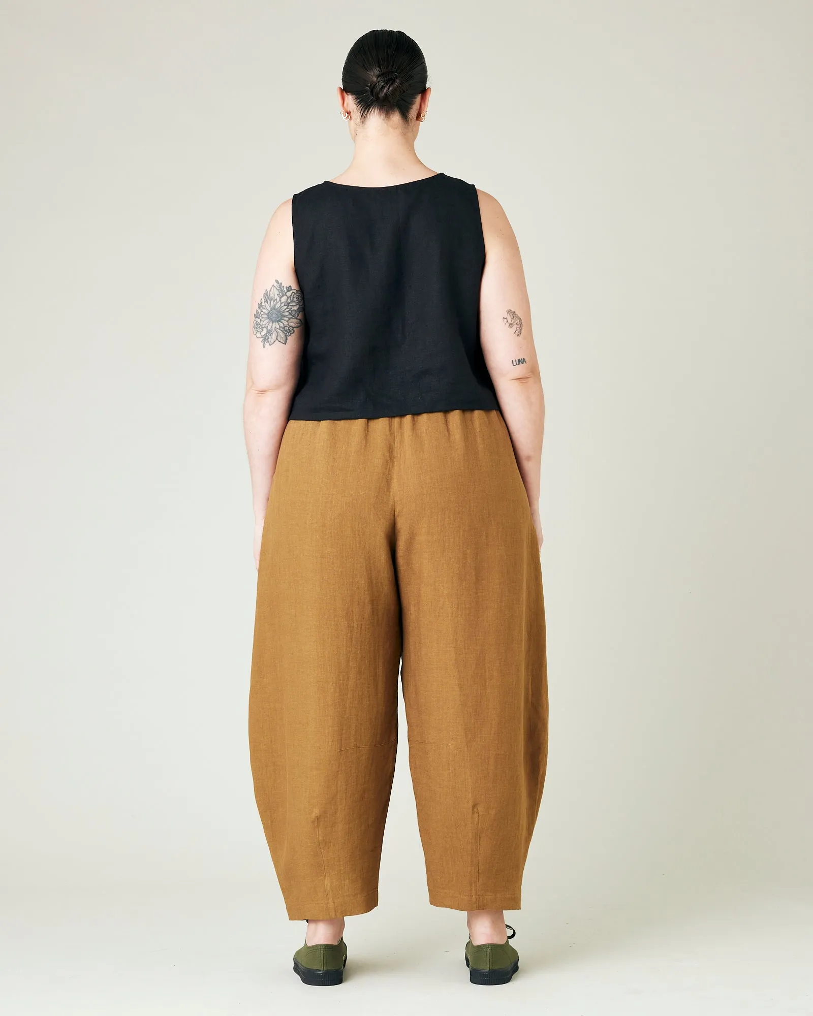 Daisy Bronze Linen Trousers