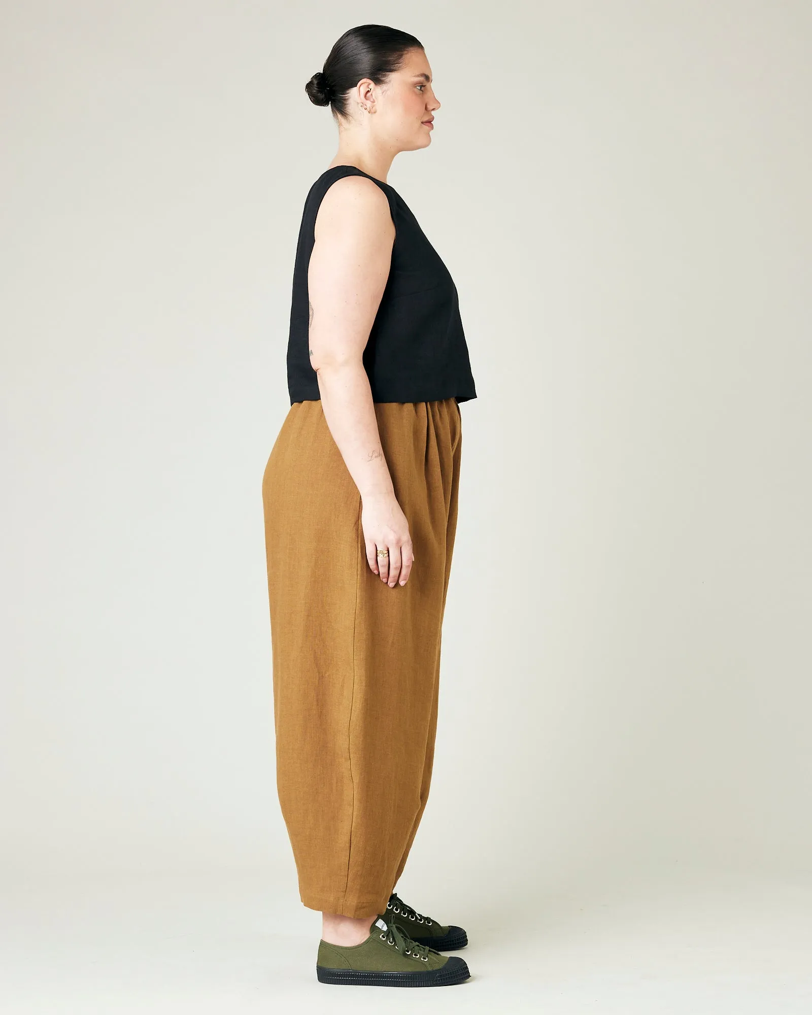 Daisy Bronze Linen Trousers