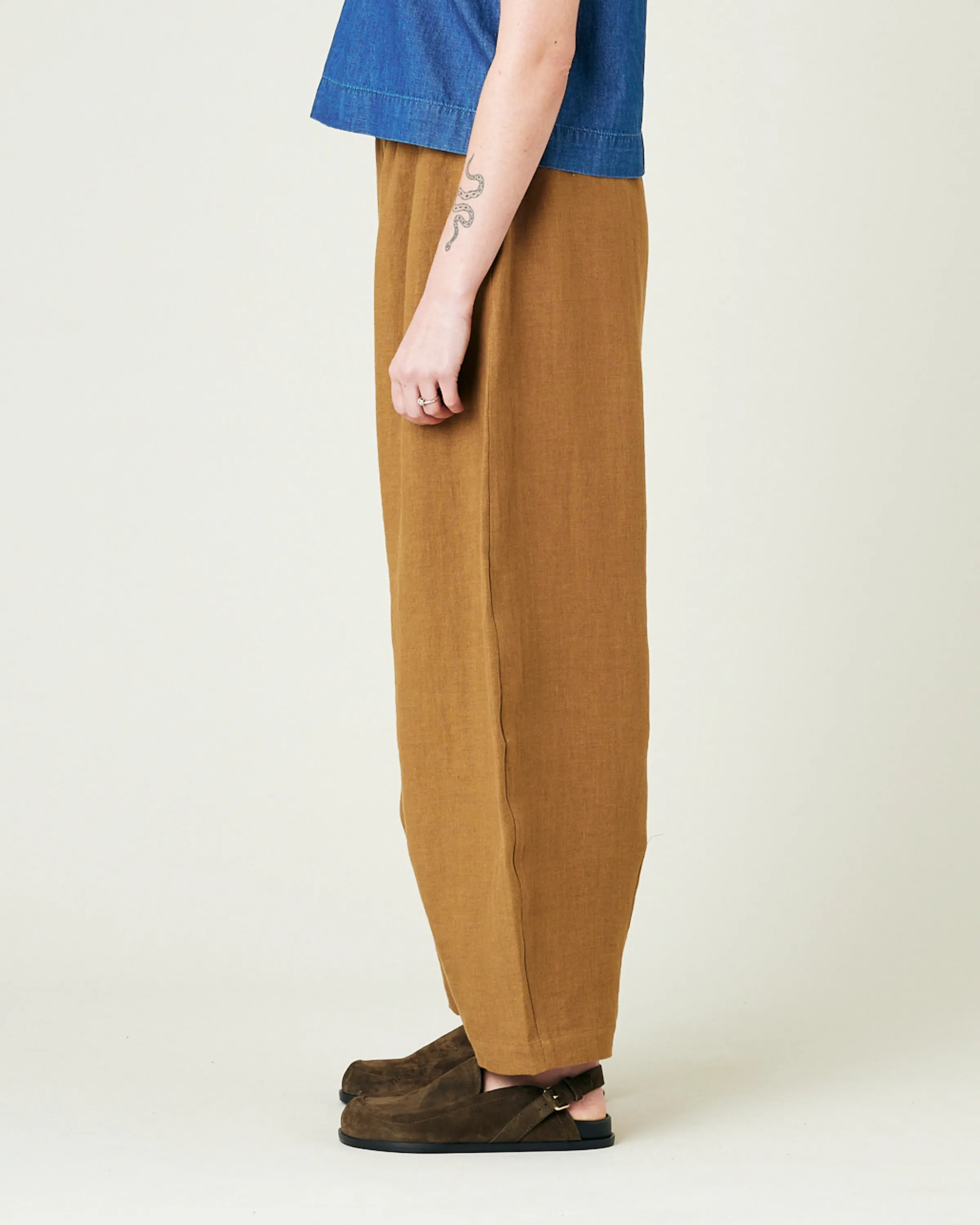 Daisy Bronze Linen Trousers