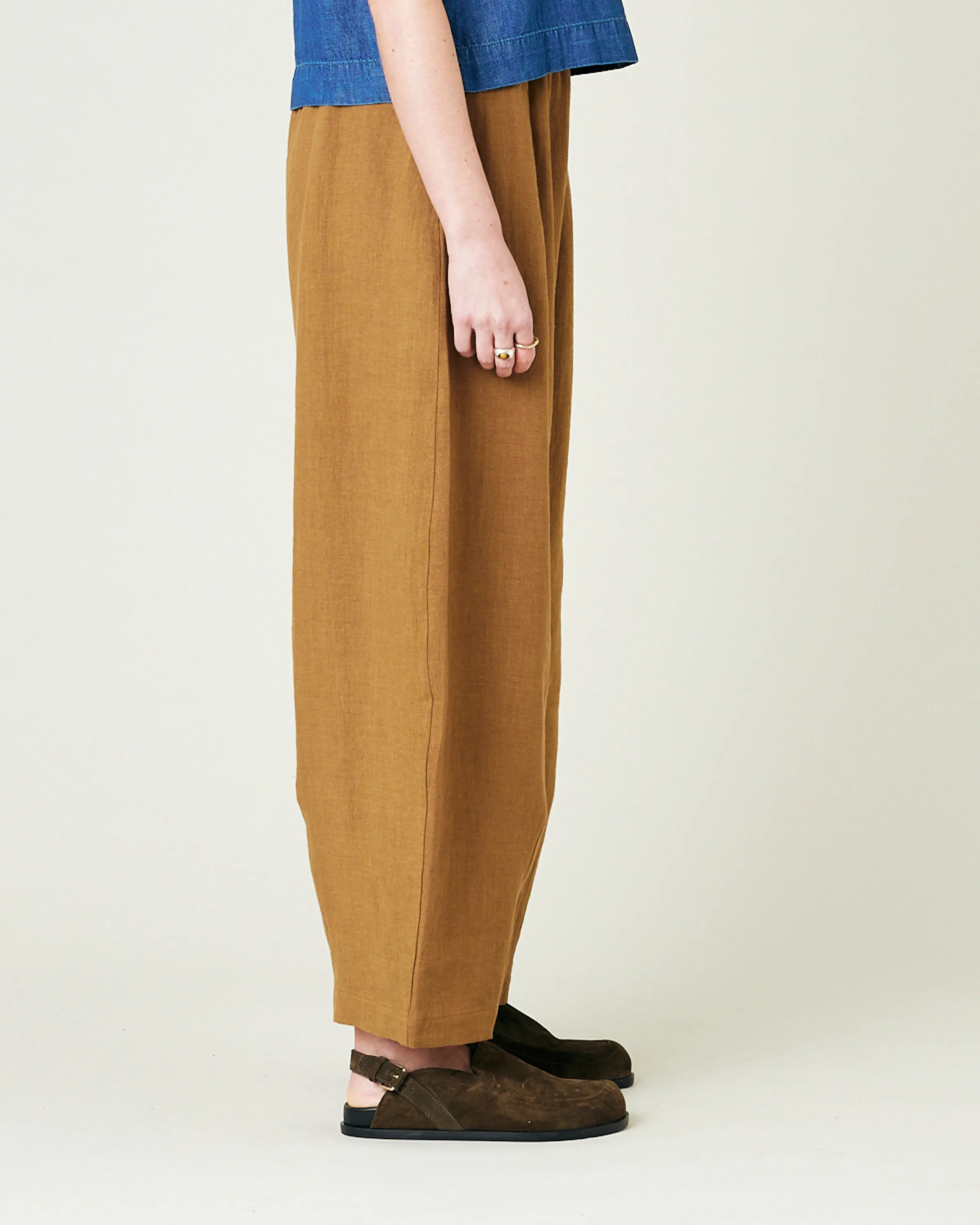 Daisy Bronze Linen Trousers