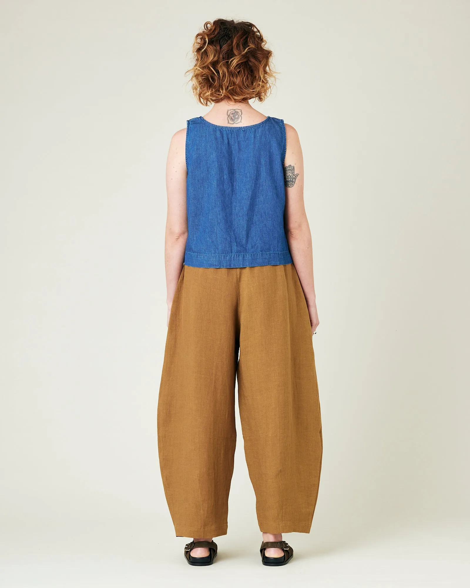 Daisy Bronze Linen Trousers