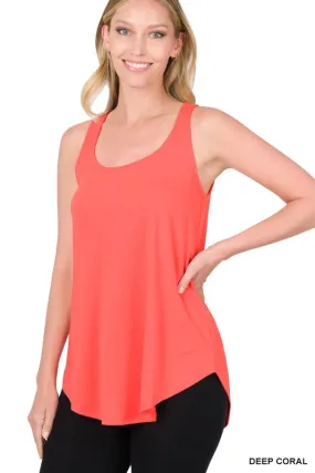 DEEP CORAL RELAXED FIT TANK