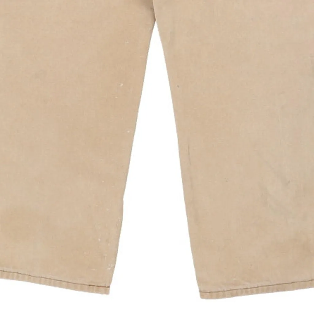 Dickies Carpenter Trousers - 36W 29L Beige Cotton