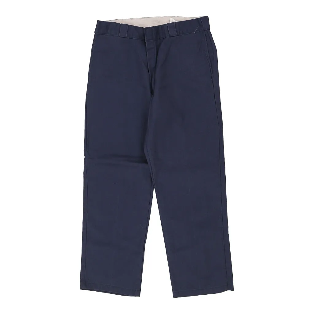 Dickies Trousers - 34W 30L Navy Cotton Blend