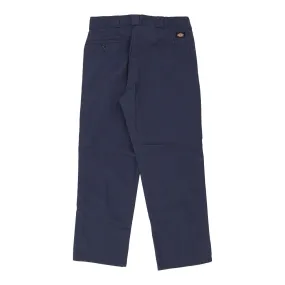 Dickies Trousers - 34W 30L Navy Cotton Blend