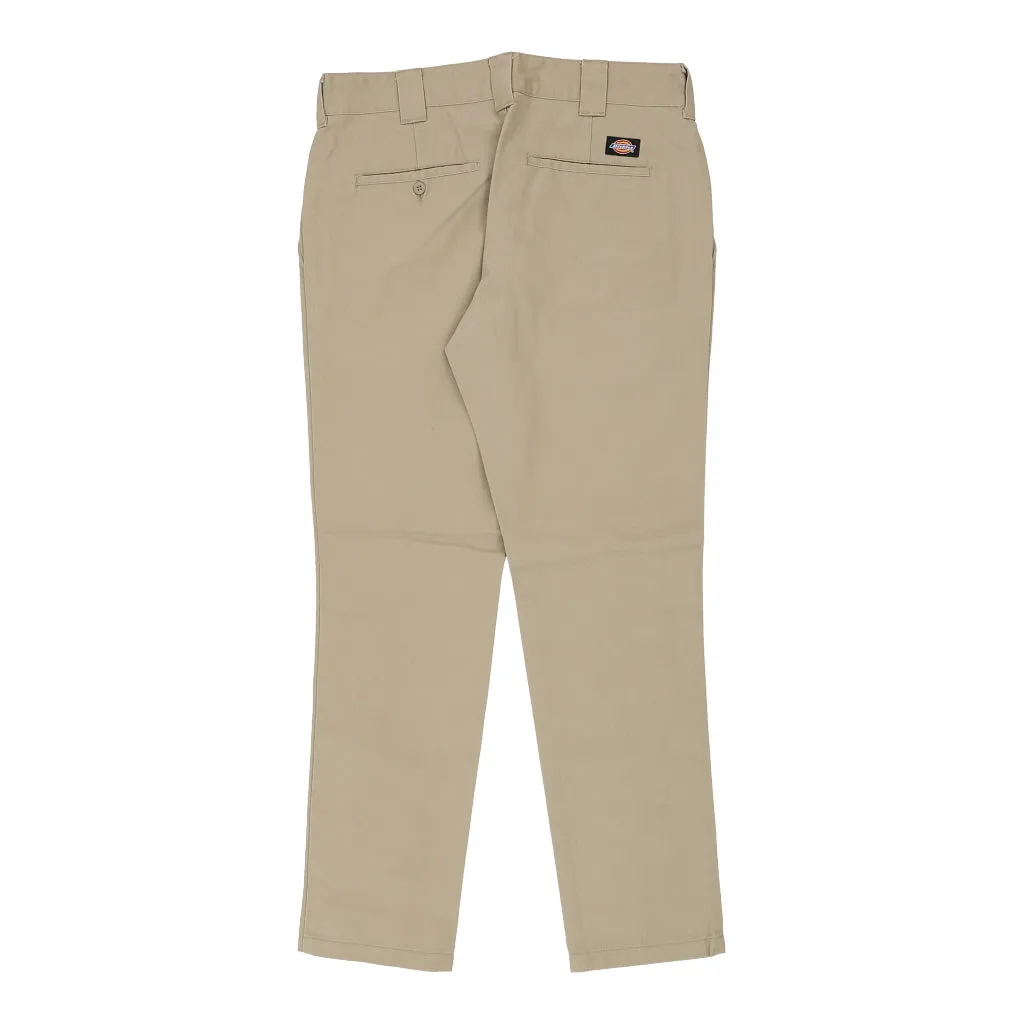 Dickies Trousers - 34W 32L Beige Cotton Blend