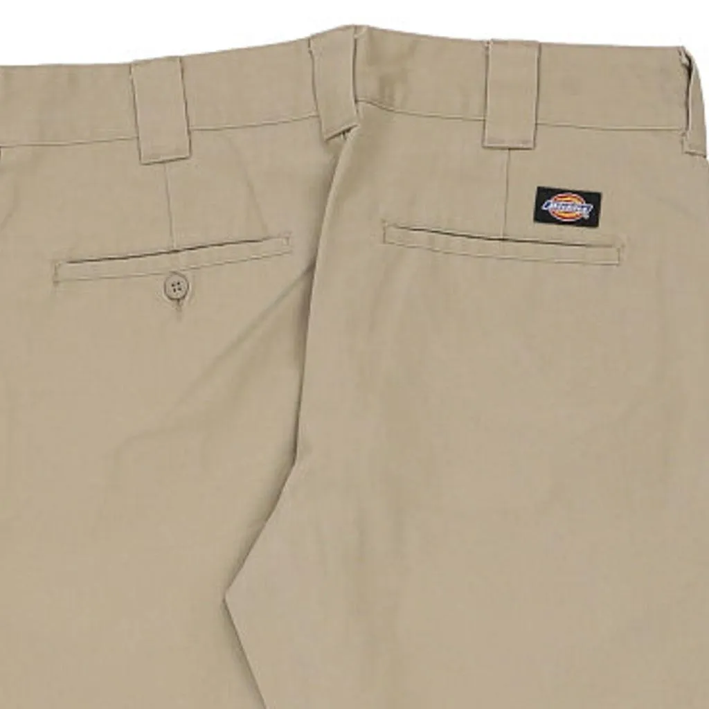 Dickies Trousers - 34W 32L Beige Cotton Blend