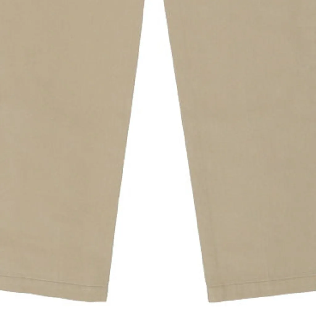 Dickies Trousers - 34W 32L Beige Cotton Blend