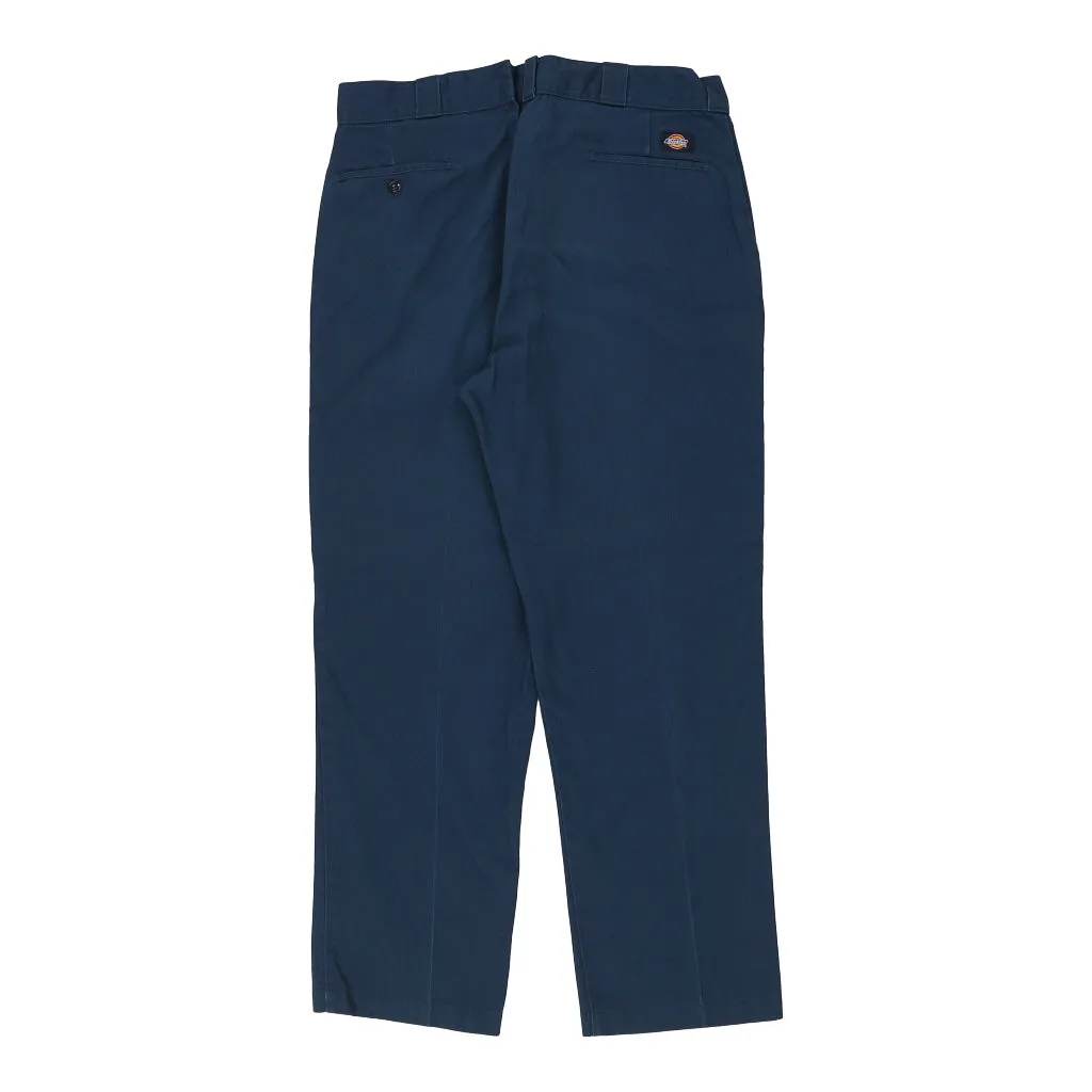 Dickies Trousers - 36W 31L Navy Cotton Blend