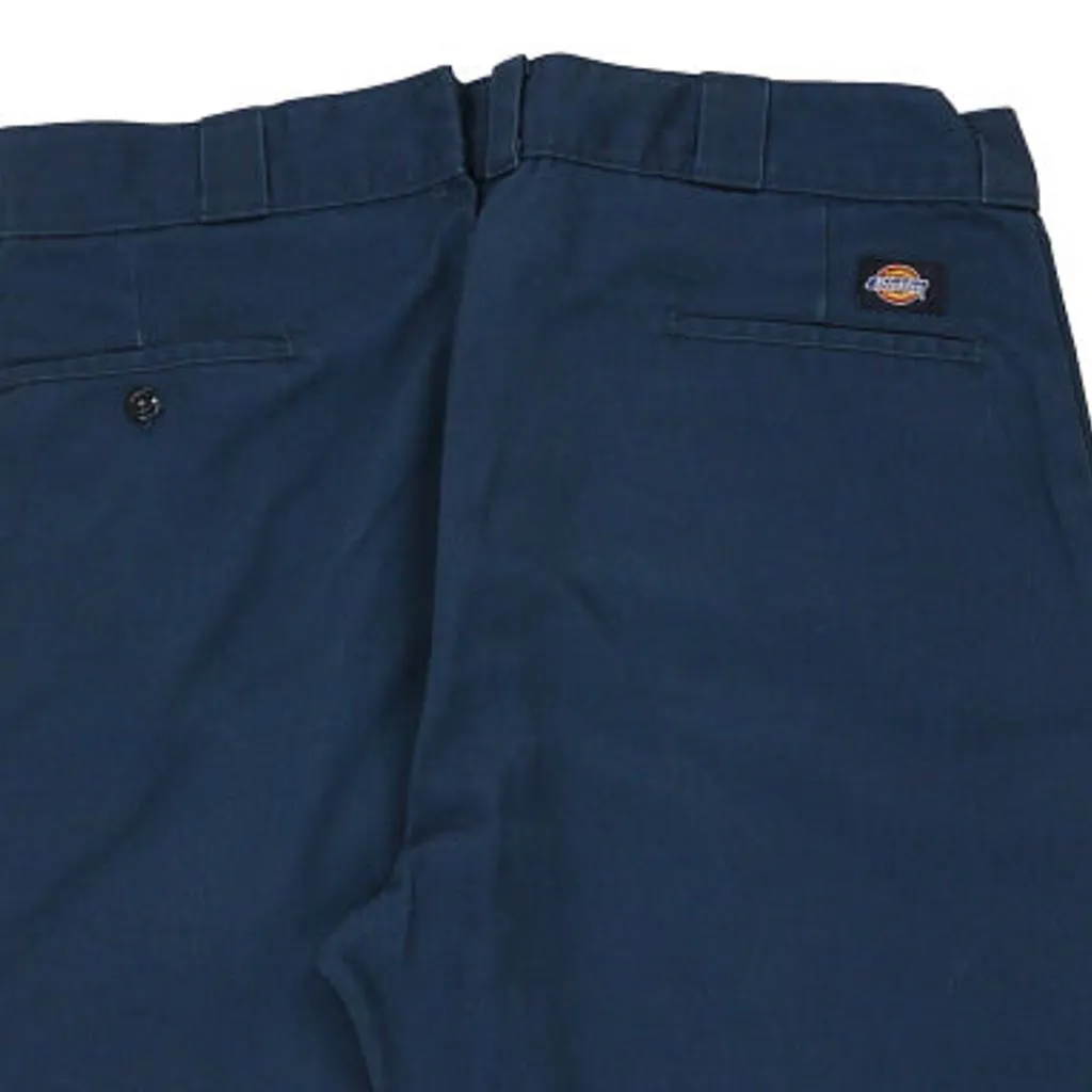 Dickies Trousers - 36W 31L Navy Cotton Blend