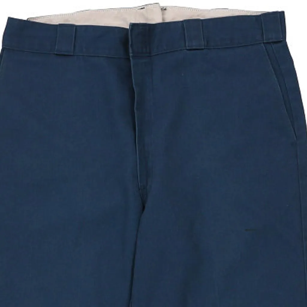 Dickies Trousers - 36W 31L Navy Cotton Blend