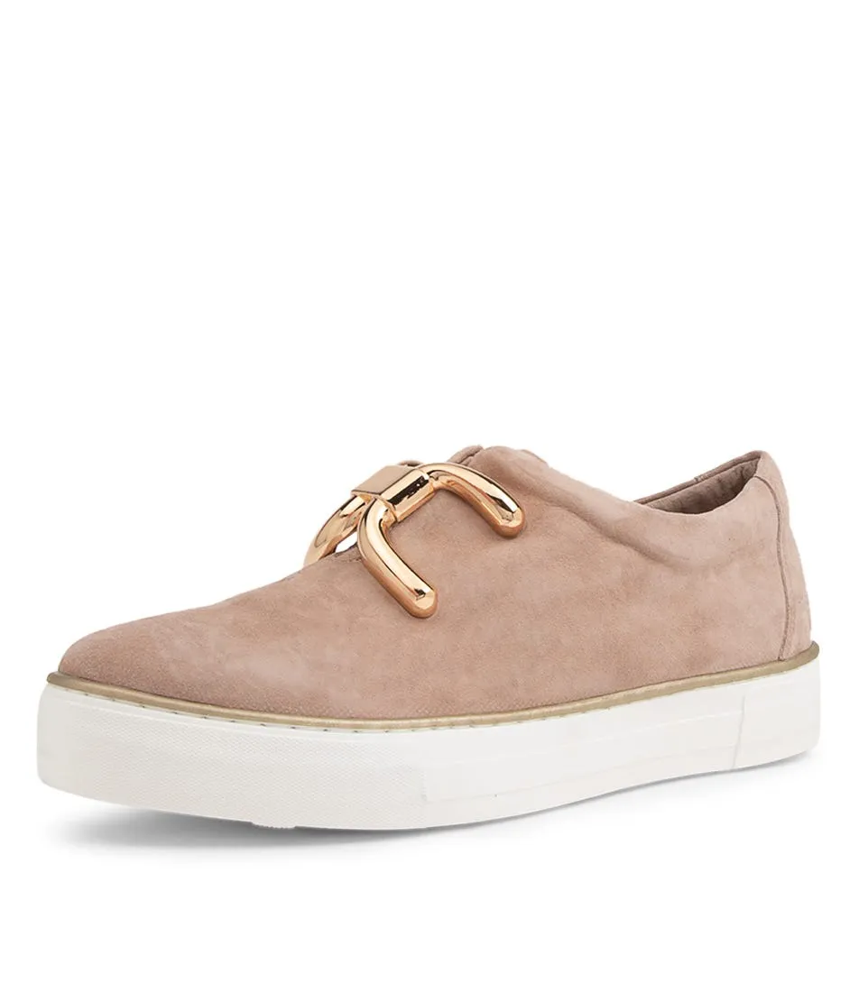 DJANGO & JULIETTE Filpy Latte Suede Sneakers