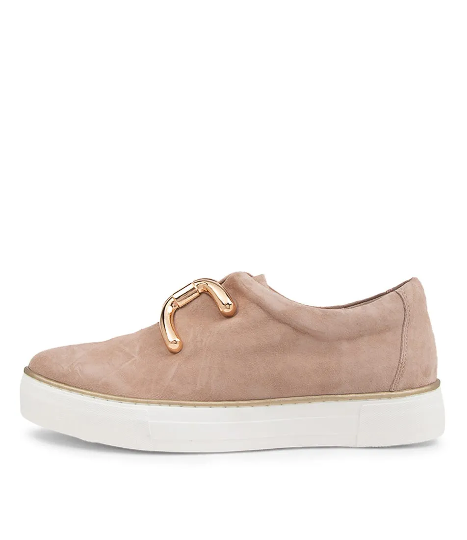 DJANGO & JULIETTE Filpy Latte Suede Sneakers