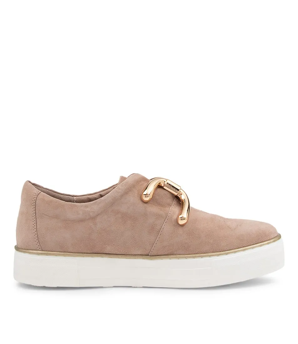 DJANGO & JULIETTE Filpy Latte Suede Sneakers