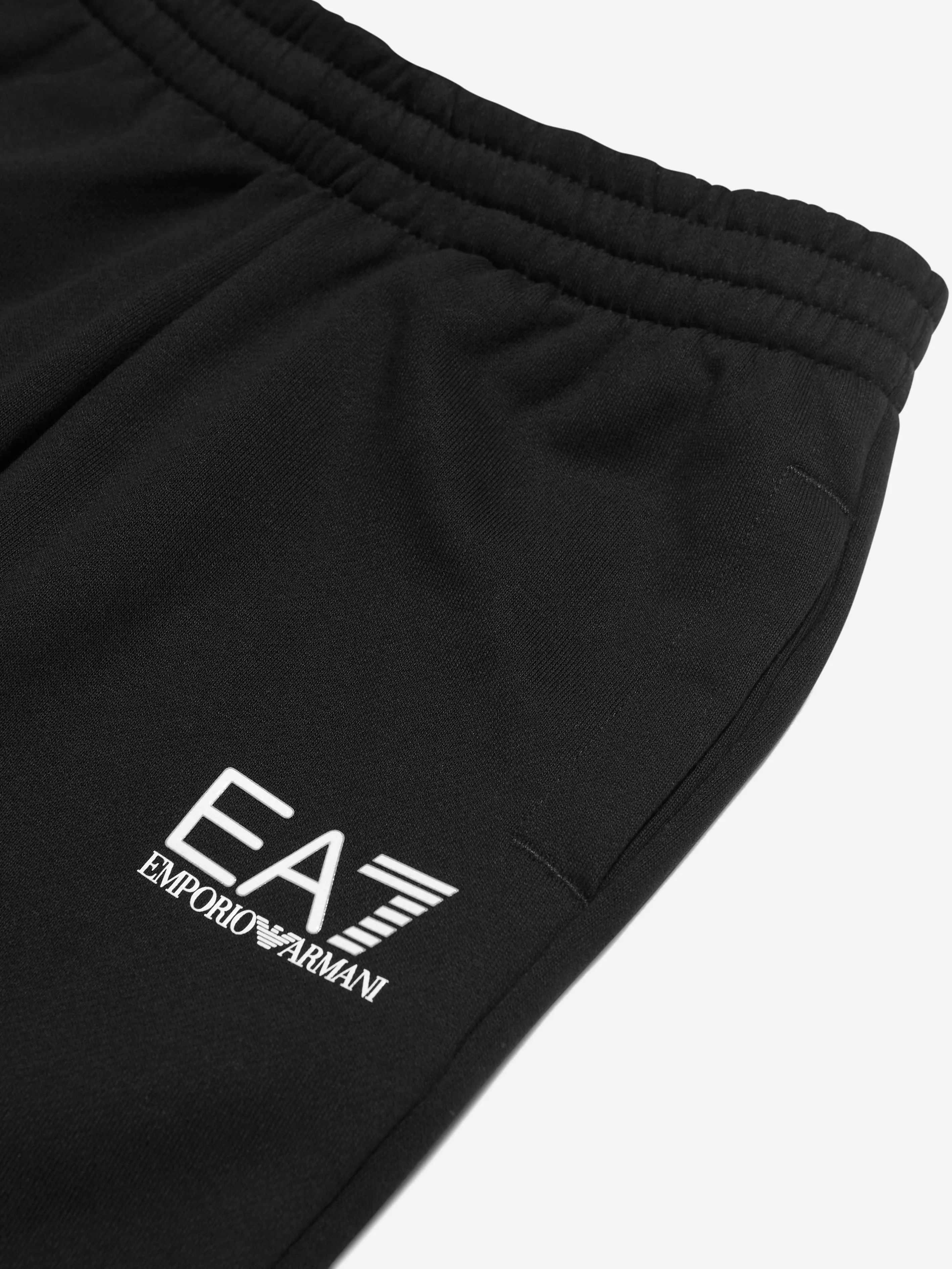 EA7 Emporio Armani Boys Logo Joggers in Black