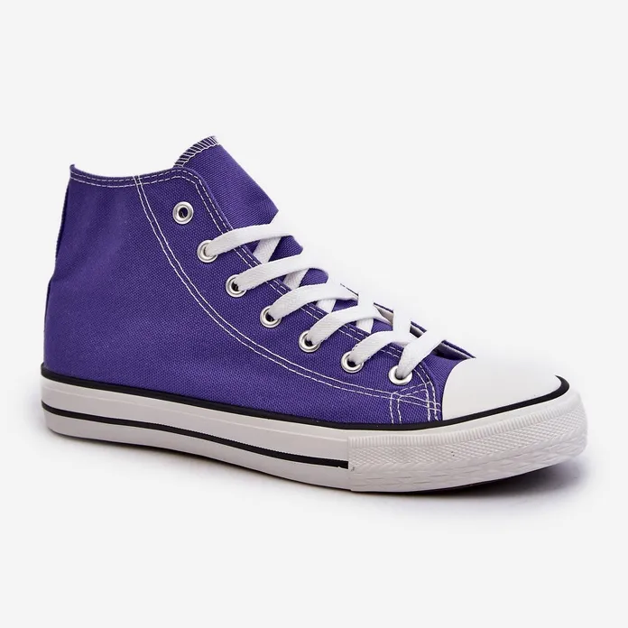 FR1 Women's Classic High Top Sneakers Purple Remos violet