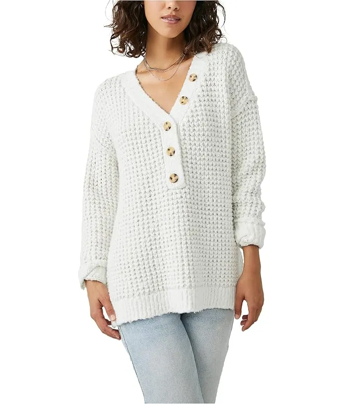 Free People Whistle Thermal Henley Women's